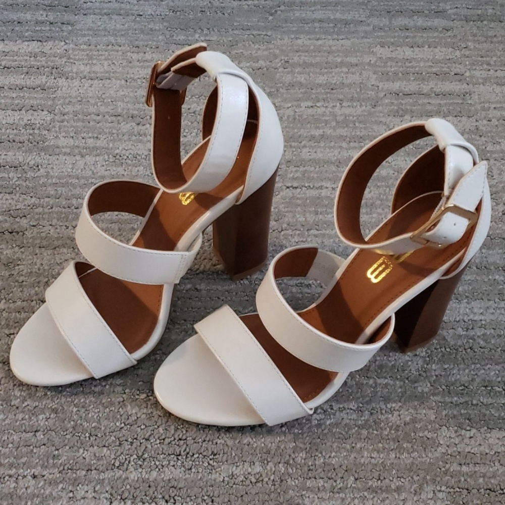 White block heels